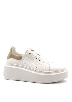 Białe sznurowane sneakersy 237G ze sklepu NESCIOR w kategorii Buty sportowe damskie - zdjęcie 155930674