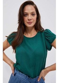 Bluzka damska z ozdobnymi rękawami w kolorze zielonym 4024, Kolor zielony, Rozmiar XL, Moodo ze sklepu Primodo w kategorii Bluzki damskie - zdjęcie 155947444
