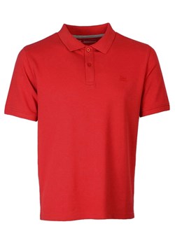 Koszulka POLO z Kołnierzykiem, Czerwona Jednokolorowa Krótki Rękaw -PAKO JEANS TSPJNSPOLORIVIERAcr ze sklepu JegoSzafa.pl w kategorii T-shirty męskie - zdjęcie 155952511