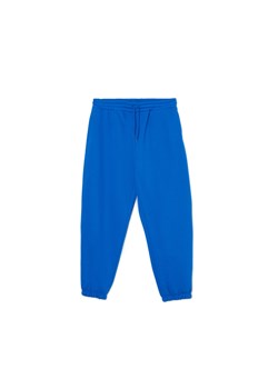 Cropp - Ciemnoniebieskie dresowe spodnie jogger - Niebieski ze sklepu Cropp w kategorii Spodnie męskie - zdjęcie 155982161