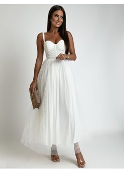 Sukienka Isela Biała ze sklepu Lisa Mayo w kategorii Sukienki - zdjęcie 156006221