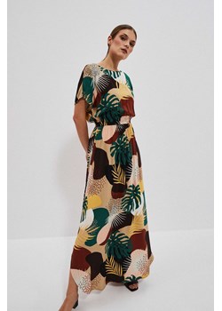 Wzorzysta sukienka maxi ze sklepu Moodo.pl w kategorii Sukienki - zdjęcie 156014131