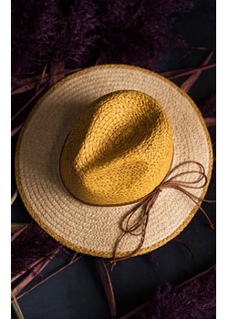 Leukada kapelusz plażowy cz21175-1, Kolor musztardowy, Rozmiar uniwersalny, Art of Polo ze sklepu Primodo w kategorii Kapelusze damskie - zdjęcie 156042143