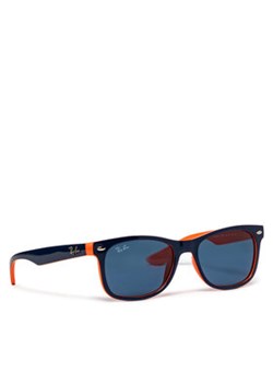 Ray-Ban Okulary przeciwsłoneczne Junior New Wayfarer 0RJ9052S 178/80 Granatowy ze sklepu MODIVO w kategorii Okulary przeciwsłoneczne męskie - zdjęcie 156086152