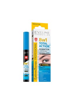Korektor stopniowo barwiący brwi z henną total action 8w1 ze sklepu Eveline Cosmetics w kategorii Brwi - zdjęcie 156109451