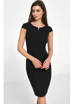 Ołówkowa sukienka za kolano w kolorze czarnym S225, Kolor czarny, Rozmiar 38, Nife ze sklepu Primodo w kategorii Sukienki - zdjęcie 156117930
