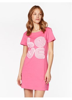 LOVE MOSCHINO Sukienka codzienna W592923M 3876 Różowy Regular Fit ze sklepu MODIVO w kategorii Sukienki - zdjęcie 156129894