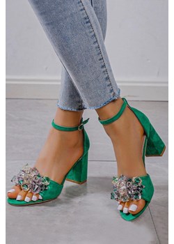 Sandały damskie MARLEA GREEN ze sklepu Ivet Shop w kategorii Sandały damskie - zdjęcie 156141221