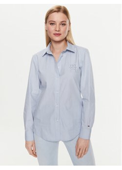 Tommy Hilfiger Koszula WW0WW38615 Niebieski Regular Fit ze sklepu MODIVO w kategorii Koszule damskie - zdjęcie 156141731