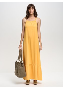 Sukienka damska maxi żółta Inesca 201 ze sklepu Big Star w kategorii Sukienki - zdjęcie 156144700