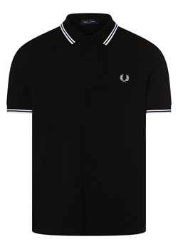 Fred Perry Męska koszulka polo Mężczyźni Bawełna czarny jednolity ze sklepu vangraaf w kategorii T-shirty męskie - zdjęcie 156154232