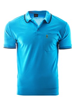 koszulka polo YP202 - turkus ze sklepu Risardi w kategorii T-shirty męskie - zdjęcie 156175281