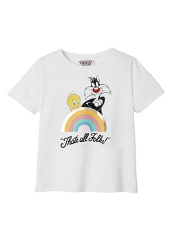 vertbaudet Koszulka w kolorze białym ze sklepu Limango Polska w kategorii Bluzki dziewczęce - zdjęcie 156190360