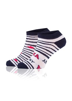 Skarpetki stopki damskie S151S Rybka, Kolor granatowo-biały, Rozmiar 35-38, Italian Fashion ze sklepu Primodo w kategorii Skarpetki damskie - zdjęcie 156197211