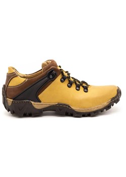 KENT Męskie buty trekkingowe 116 żółte ze sklepu ButyModne.pl w kategorii Buty trekkingowe męskie - zdjęcie 156210543