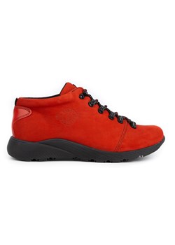 ButBal Damskie buty trekkingowe 674BB czerwone ze sklepu ButyModne.pl w kategorii Buty trekkingowe damskie - zdjęcie 156210614