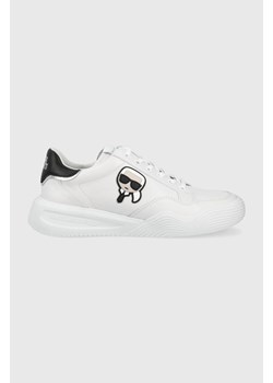 Karl Lagerfeld sneakersy skórzane KAPRI RUN KL52830.011 kolor biały ze sklepu ANSWEAR.com w kategorii Buty sportowe męskie - zdjęcie 156219283