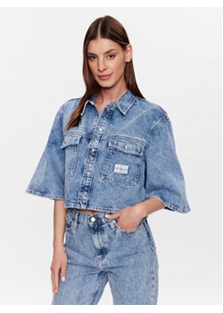 Calvin Klein Jeans Koszula jeansowa J20J220652 Niebieski Oversize ze sklepu MODIVO w kategorii Koszule damskie - zdjęcie 156220511