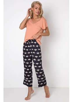 Aruelle piżama damska Moira Long, Kolor morelowy-wzór, Rozmiar XS, Aruelle ze sklepu Intymna w kategorii Piżamy damskie - zdjęcie 156227702