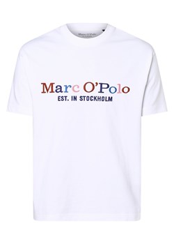 Marc O'Polo T-shirt męski Mężczyźni Dżersej biały jednolity ze sklepu vangraaf w kategorii T-shirty męskie - zdjęcie 156235824