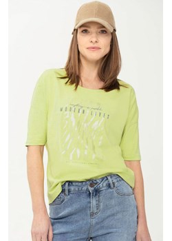 Bawełniany t-shirt o luźnym kroju w kolorze limonkowym T-Wild, Kolor limonka, Rozmiar S, Volcano ze sklepu Primodo w kategorii Bluzki damskie - zdjęcie 156243062