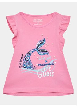 Guess Bluzka K3GI18 K6YW1 Różowy Regular Fit ze sklepu MODIVO w kategorii Odzież dla niemowląt - zdjęcie 156245510