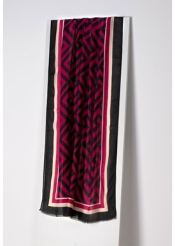 Różowo czarny szal z wiskozą ze sklepu Molton w kategorii Szaliki i chusty damskie - zdjęcie 156251554