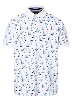 Andrew James Sailing Męska koszulka polo Mężczyźni Bawełna biały wzorzysty ze sklepu vangraaf w kategorii T-shirty męskie - zdjęcie 156254444