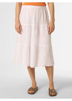 Marie Lund Damska spódnica lniana Kobiety len biały jednolity ze sklepu vangraaf w kategorii Spódnice - zdjęcie 156254502
