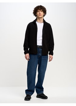 Bluza męska polarowa rozpinana czarna Malkom 906 ze sklepu Big Star w kategorii Bluzy męskie - zdjęcie 156254902