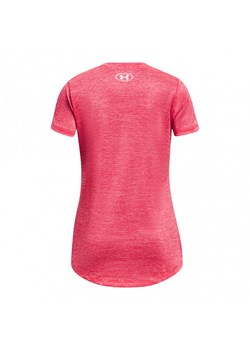 Dziewczęca koszulka treningowa UNDER ARMOUR Tech BL Twist SS - różowa ze sklepu Sportstylestory.com w kategorii Bluzki damskie - zdjęcie 156256712