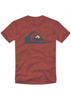 Męski t-shirt z nadrukiem QUIKSILVER Comp Logo - bordowy ze sklepu Sportstylestory.com w kategorii T-shirty męskie - zdjęcie 156256720