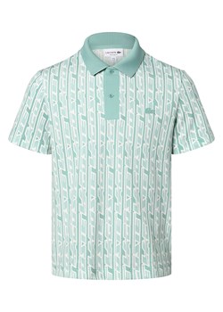 Lacoste Męska koszulka polo Mężczyźni Bawełna miętowy wzorzysty ze sklepu vangraaf w kategorii T-shirty męskie - zdjęcie 156258143