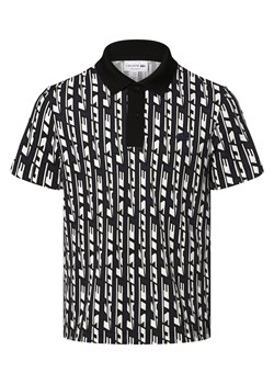 Lacoste Męska koszulka polo Mężczyźni Bawełna czarny wzorzysty ze sklepu vangraaf w kategorii T-shirty męskie - zdjęcie 156258144