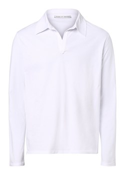 Tiger of Sweden Męska koszulka polo Mężczyźni Bawełna biały jednolity ze sklepu vangraaf w kategorii T-shirty męskie - zdjęcie 156258164