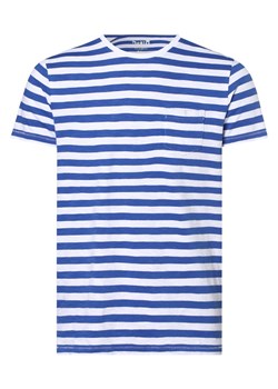 DENIM by Nils Sundström T-shirt męski Mężczyźni Bawełna niebieski w paski ze sklepu vangraaf w kategorii T-shirty męskie - zdjęcie 156258494