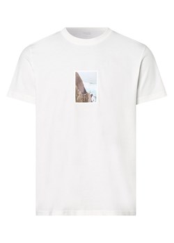 Selected T-shirt męski Mężczyźni Bawełna écru nadruk ze sklepu vangraaf w kategorii T-shirty męskie - zdjęcie 156258554