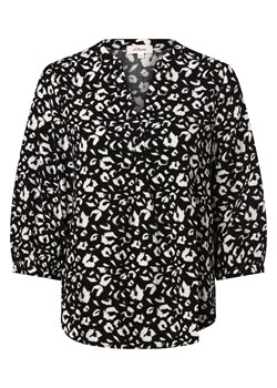 s.Oliver Bluzka damska Kobiety wiskoza czarny wzorzysty ze sklepu vangraaf w kategorii Bluzki damskie - zdjęcie 156258602