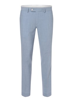 Finshley & Harding London Męskie spodnie od garnituru modułowego Mężczyźni Slim Fit Sztuczne włókno jasnoniebieski marmurkowy ze sklepu vangraaf w kategorii Spodnie męskie - zdjęcie 156258630