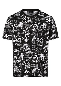 T-shirt męski Mężczyźni Bawełna czarny wzorzysty ze sklepu vangraaf w kategorii T-shirty męskie - zdjęcie 156258771