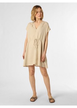 Tommy Hilfiger Damska sukienka lniana Kobiety len beżowy jednolity ze sklepu vangraaf w kategorii Sukienki - zdjęcie 156258854