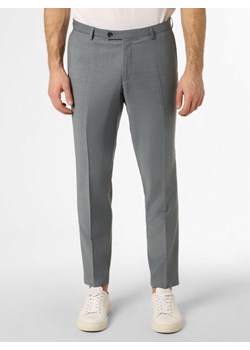 CG - CLUB of GENTS Męskie spodnie od garnituru modułowego Mężczyźni Slim Fit Sztuczne włókno niebieski marmurkowy ze sklepu vangraaf w kategorii Spodnie męskie - zdjęcie 156259044
