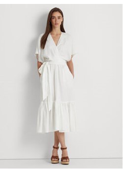 Lauren Ralph Lauren Sukienka codzienna 200909642001 Biały Regular Fit ze sklepu MODIVO w kategorii Sukienki - zdjęcie 156264522