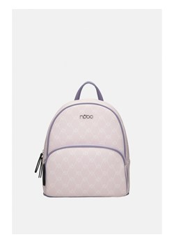 Półokrągły fioletowy plecak Nobo z białym monogramem ze sklepu NOBOBAGS.COM w kategorii Plecaki - zdjęcie 156272272