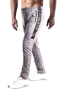 Spodnie dresowe 47271 - szare ze sklepu Risardi w kategorii Spodnie męskie - zdjęcie 156277942