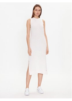 Tommy Hilfiger Sukienka dzianinowa Woven WW0WW38553 Biały Regular Fit ze sklepu MODIVO w kategorii Sukienki - zdjęcie 156285370