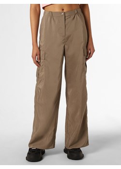 Cambio Spodnie Kobiety Sztuczne włókno taupe jednolity ze sklepu vangraaf w kategorii Spodnie damskie - zdjęcie 156292343