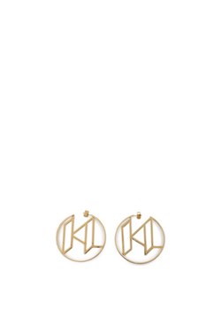 Karl Lagerfeld Kolczyki K/Monogram Hoop Earrings ze sklepu Gomez Fashion Store w kategorii Kolczyki - zdjęcie 156296721
