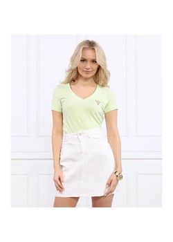 GUESS JEANS T-shirt MINI TRIANGLE | Slim Fit ze sklepu Gomez Fashion Store w kategorii Bluzki damskie - zdjęcie 156340813