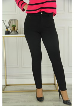 Klasyczne spodnie damskie czarne push up - 38 ze sklepu femimoda.pl w kategorii Jeansy damskie - zdjęcie 156687843